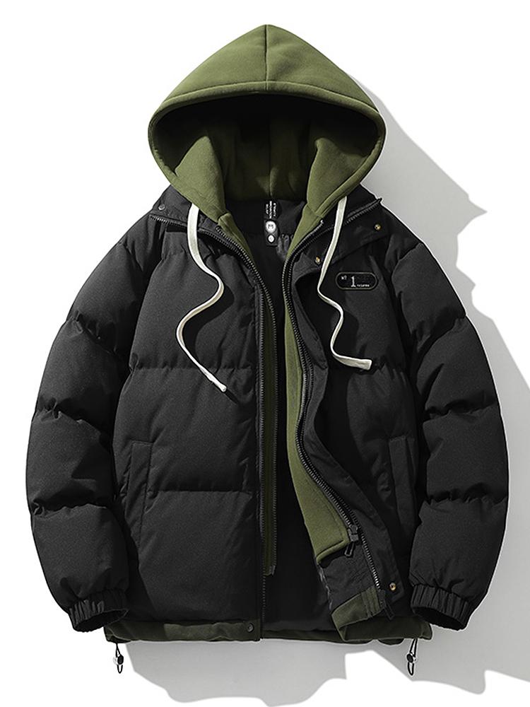 Puffer Jacket | Hooded | Thick | Padded Jacket | Winter Coats Men-Chaps of London-Black-S-Chaps of London