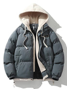 Puffer Jacket | Hooded | Thick | Padded Jacket | Winter Coats Men-Chaps of London-Grey-S-Chaps of London