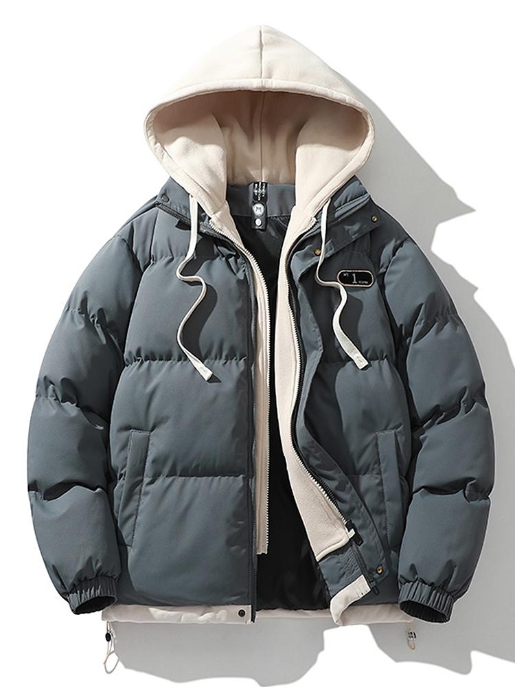 Puffer Jacket | Hooded | Thick | Padded Jacket | Winter Coats Men-Chaps of London-Grey-S-Chaps of London