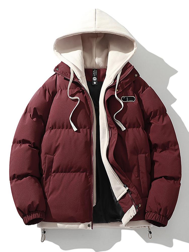 Puffer Jacket | Hooded | Thick | Padded Jacket | Winter Coats Men-Chaps of London-Red-S-Chaps of London