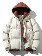 Puffer Jacket | Hooded | Thick | Padded Jacket | Winter Coats Men-Chaps of London-White-S-Chaps of London