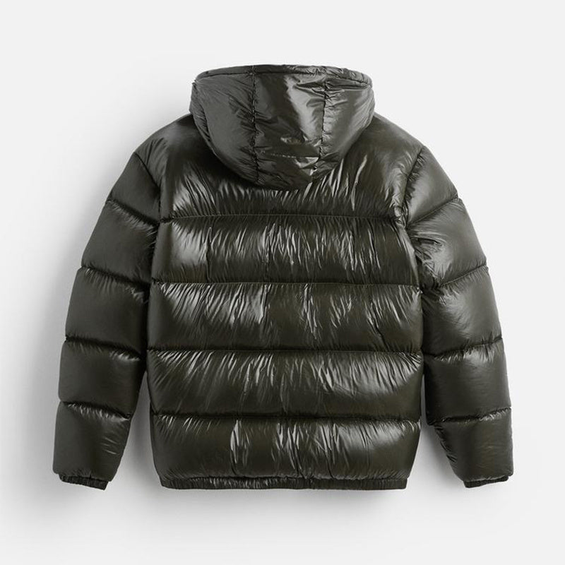 Puffer Jacket - Men's Hooded Black Winter Down Jacket-Jassen-Chaps Herrenmode-Chaps of London