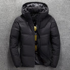 Puffer Jacket - Men's Warm Hooded Padded Down Jacket for Winter-Chaps of London-Black-XS-Chaps of London