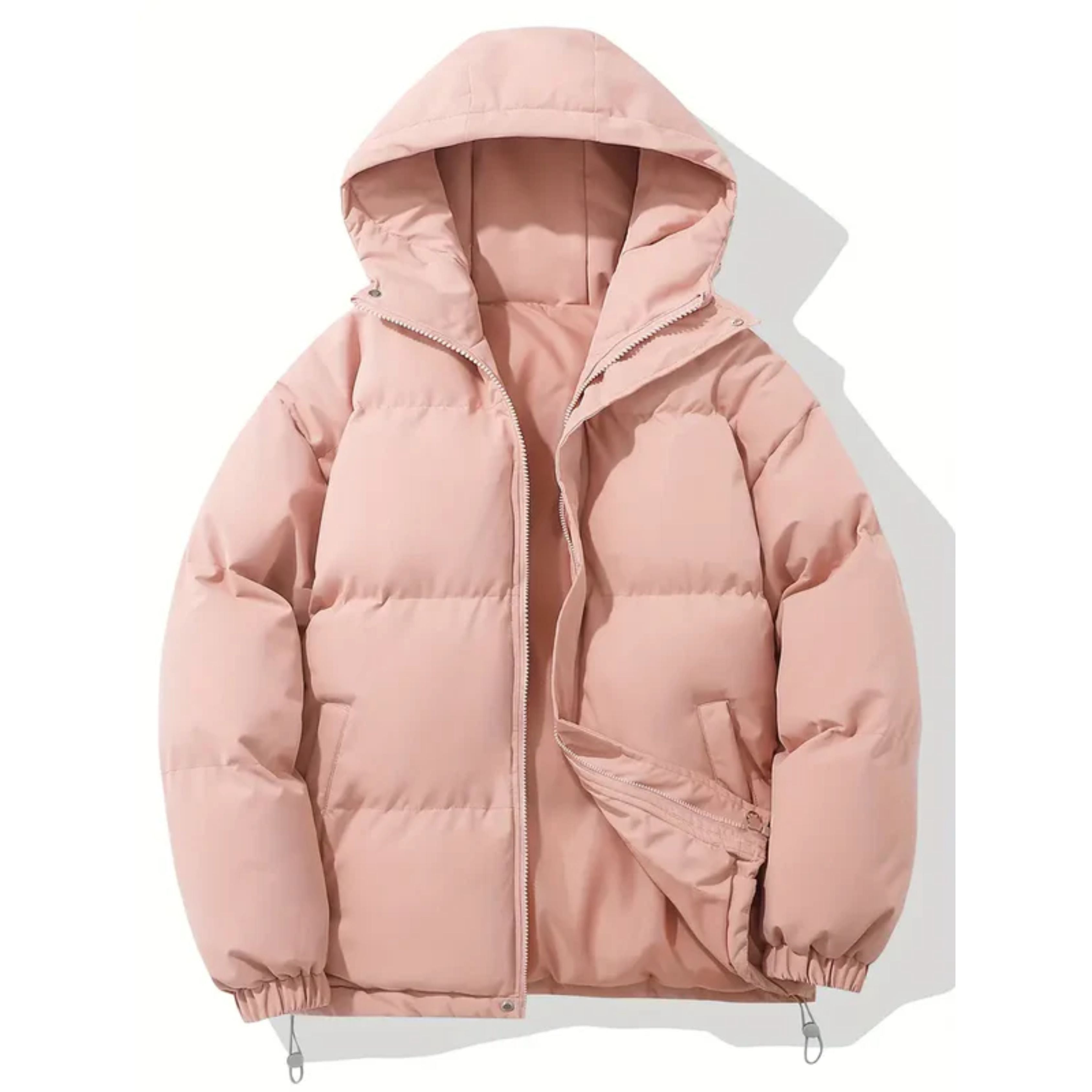Puffer Jacket - Men's Warm Hooded Winter Down Jacket-Puffer Jacket-Chaps of London-Pink-S-Chaps of London