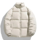 Puffer Jacket - Men's Warm Padded Winter Down Jacket-Chaps of London-Beige-M-Chaps of London