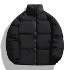 Puffer Jacket - Men's Warm Padded Winter Down Jacket-Chaps of London-Black-M-Chaps of London