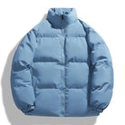 Puffer Jacket - Men's Warm Padded Winter Down Jacket-Chaps of London-Light Blue-M-Chaps of London