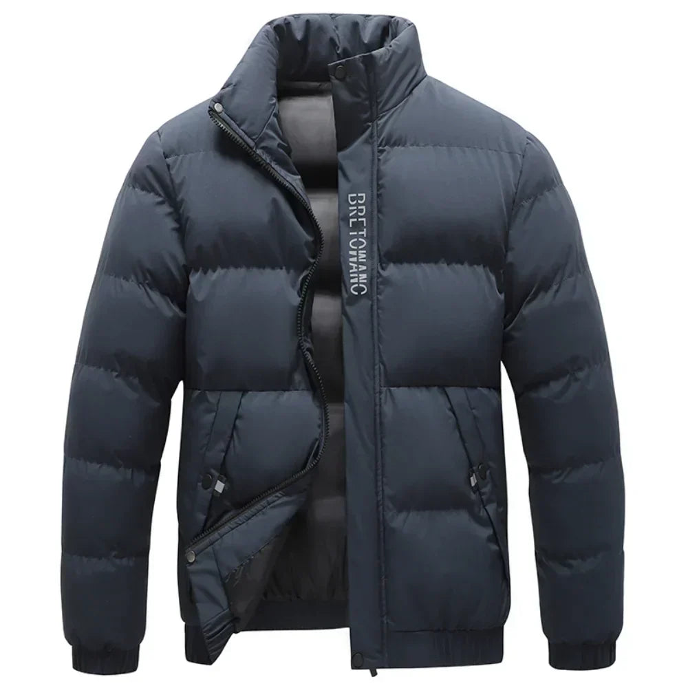 Puffer Jacket | Padded | Warm | Down Jacket | Men's Winter Jacket -Winterjas heren-Chaps of London-Navy Blue-S-Chaps of London