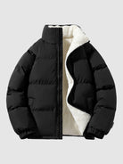 Puffer Jacket | Warm | Fleece Lined | Winter Jacket | Men's Padded Jacket-Chaps of London-Black-M-Chaps of London