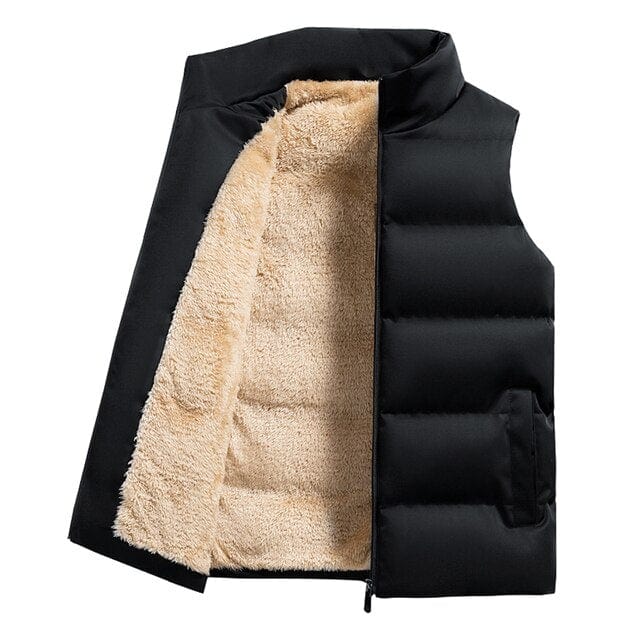 Puffer Vest - Men's Sleeveless Padded Bodywarmer Winter Gilet-Chaps of London-Black-S-Chaps of London