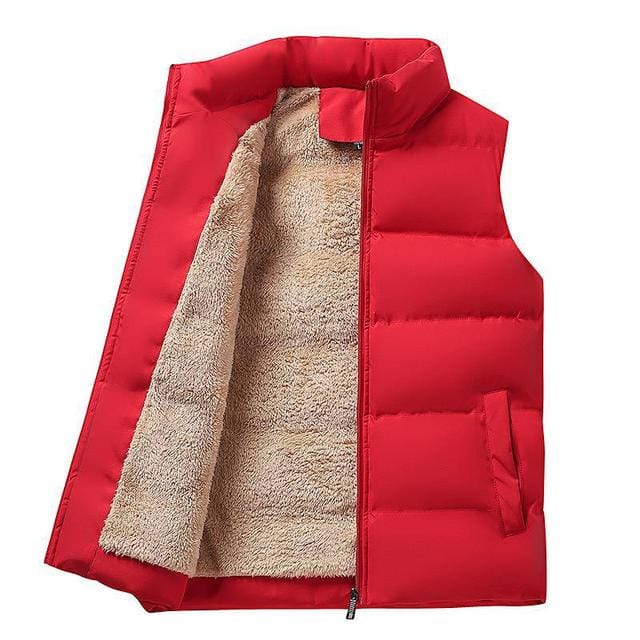 Puffer Vest - Men's Sleeveless Padded Bodywarmer Winter Gilet-Chaps of London-Red-S-Chaps of London