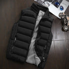 Puffer Vest - Men's Zip-Up Winter Bodywarmer Winter Gilet-Chaps of London-Black-s-Chaps of London