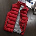 Puffer Vest - Men's Zip-Up Winter Bodywarmer Winter Gilet-Chaps of London-Dark Red-s-Chaps of London