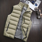 Puffer Vest - Men's Zip-Up Winter Bodywarmer Winter Gilet-Chaps of London-Light Gold-s-Chaps of London