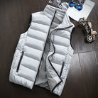 Puffer Vest - Men's Zip-Up Winter Bodywarmer Winter Gilet-Chaps of London-Light Grey-s-Chaps of London