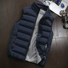 Puffer Vest - Men's Zip-Up Winter Bodywarmer Winter Gilet-Chaps of London-Navy Blue-s-Chaps of London