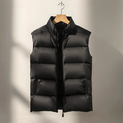 Puffer Vest | Sleeveless | Bodywarmer | Winter Vest | Men's Gilet-Chaps of London-Black-XS-Chaps of London