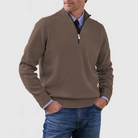 Quarter Zip Jumper | Knitted | Long Sleeve | Half Zip Jumper | Men's Quarter Zip Sweaters-Chaps of London-Chaps of London
