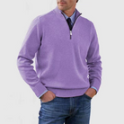 Quarter Zip Jumper | Knitted | Long Sleeve | Half Zip Jumper | Men's Quarter Zip Sweaters-Chaps of London-Chaps of London