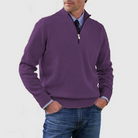Quarter Zip Jumper | Knitted | Long Sleeve | Half Zip Jumper | Men's Quarter Zip Sweaters-Chaps of London-Chaps of London