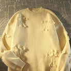 Ripped Sweater | Loose Fit | Pullover | Ripped Jumper | Men's Clothing-Chaps of London-Yellow-S-Chaps of London