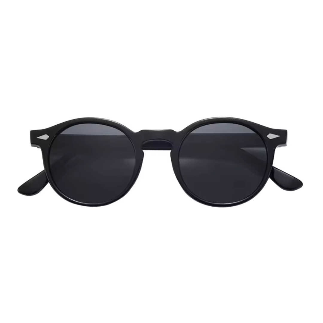 Round Sunglasses - Men's UV Protection Polarized Trendy Shades-Zonnebril-Chaps of London-Black-Chaps of London