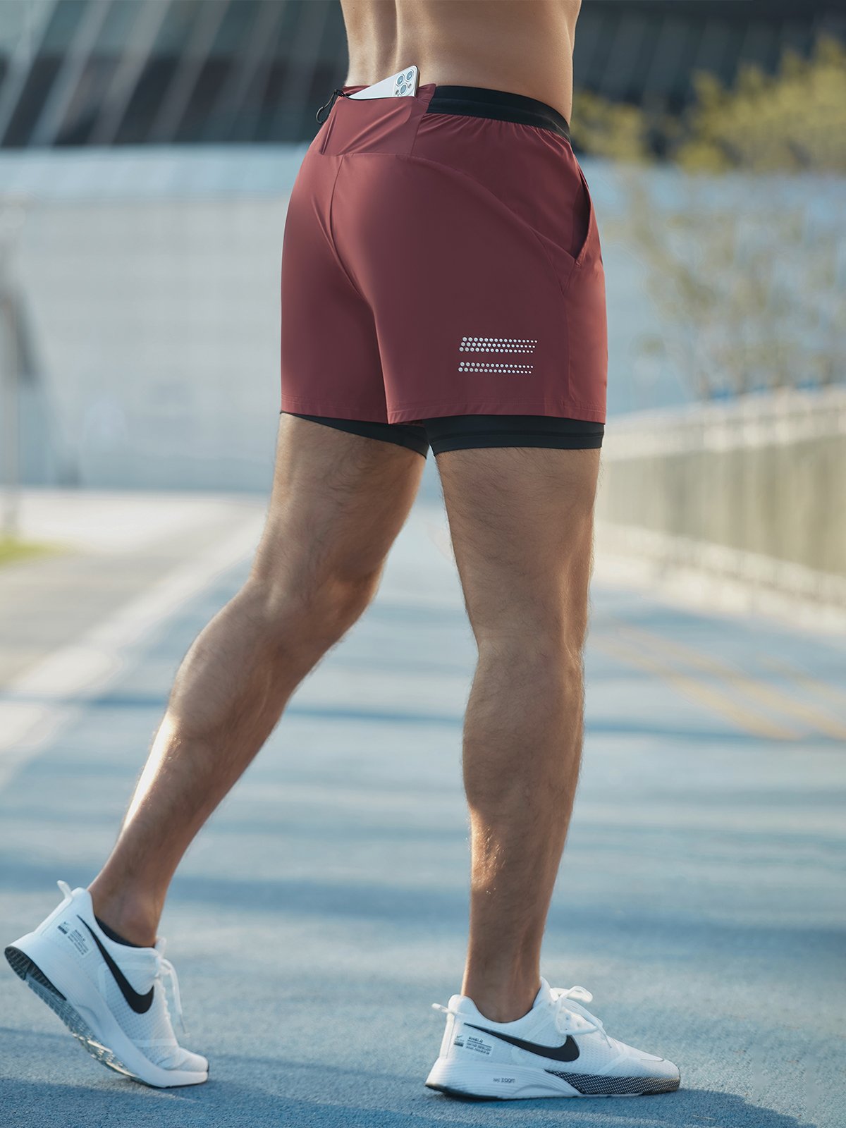 Running Shorts - 2-in-1 - Quick Dry - Gym Shorts - Men's Shorts-Sportbroek man-Chaps of London-Chaps of London