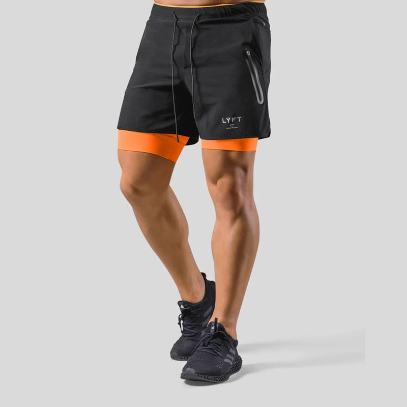 Running Shorts - Men's 2-in-1 Sport Gym Shorts with Pockets-Chaps of London-Chaps of London