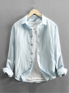 Shirt and Pants Set | Button-Up | Long Sleeve | Linen Two-Piece Set | Men's Co-Ord-Chaps of London-Chaps of London