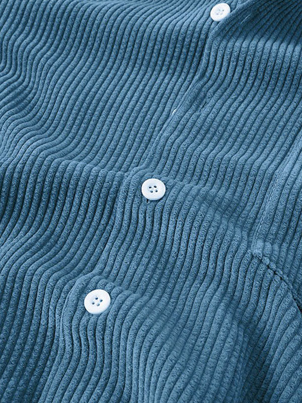 Shirt and Shorts Set | Corduroy | Short Sleeve | Two-Piece Set | Men's Co-Ord Set-Textured Polo Shirt and Short Set for Men-Chaps of London-Chaps of London