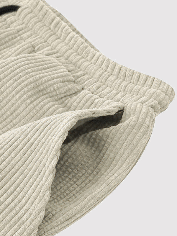Shirt and Shorts Set | Corduroy | Short Sleeve | Two-Piece Set | Men's Co-Ord Set-Textured Polo Shirt and Short Set for Men-Chaps of London-Chaps of London