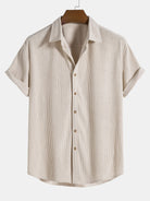 Shirt and Shorts Set - Men's Short Sleeve Button-Up Two-Piece Set-Two piece set-Chaps of London-Chaps of London