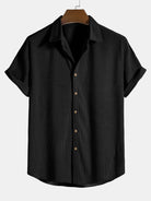 Shirt and Shorts Set - Men's Short Sleeve Button-Up Two-Piece Set-Two piece set-Chaps of London-Chaps of London