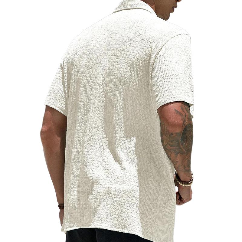 Short Sleeve Shirt | Casual | Loose Fit | Button-Up Shirt | Men's Shirts-Chaps of London-Chaps of London