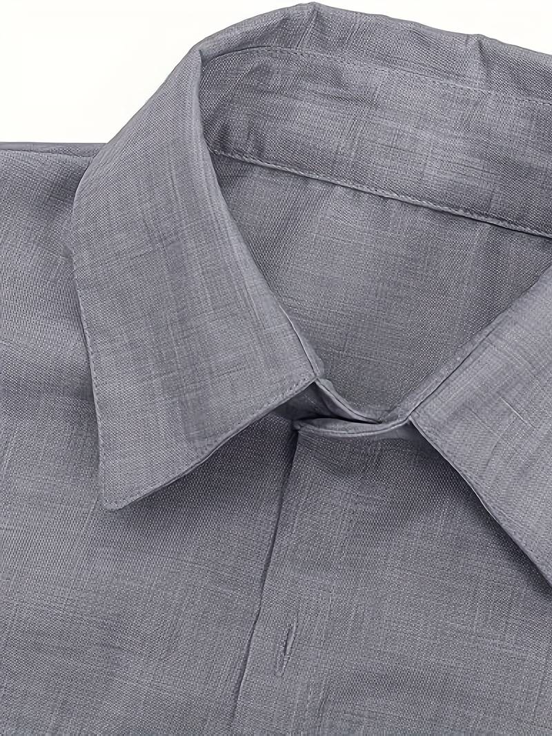 Short Sleeve Shirt - Men's Lightweight Collared Button-Up Shirt-Shirt-Chaps of London-Chaps of London