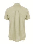 Short Sleeve Shirt - Men's Lightweight Collared Button-Up Shirt-Shirt-Chaps of London-Chaps of London
