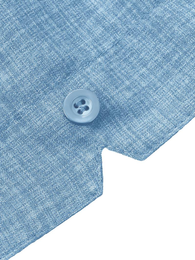Short Sleeve Shirt - Men's Lightweight Collared Button-Up Shirt-Shirt-Chaps of London-Chaps of London