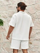 Shorts and Shirt Set - Men's Short Sleeve Polo Two-Piece Set for Summer-Men Set-Chaps of London-Chaps of London