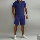 Shorts and T-Shirt Set | Polo | Short Sleeve | Two-Piece Set | Men's Summer Set-Korte Broek Heren-Chaps of London-Chaps of London