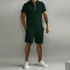 Shorts and T-Shirt Set | Polo | Short Sleeve | Two-Piece Set | Men's Summer Set-Korte Broek Heren-Chaps of London-Chaps of London