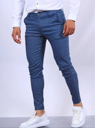 Skinny Chinos - Men's Casual Stretch Slim Fit Chino Pants-Skinny chino pants-Chaps of London-Blue-XS-Chaps of London