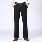 Slack Pants | Smart Casual | Straight Leg | Suit Pants | Men's Pants-Chaps of London-Black-S-Chaps of London