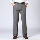 Slack Pants | Smart Casual | Straight Leg | Suit Pants | Men's Pants-Chaps of London-Grey-S-Chaps of London
