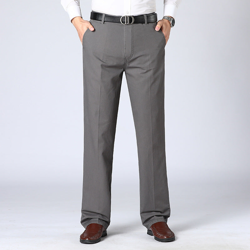 Slack Pants | Smart Casual | Straight Leg | Suit Pants | Men's Pants-Chaps of London-Grey-S-Chaps of London