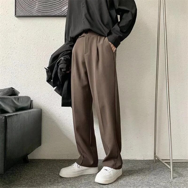 Slack Pants - Straight Leg - Loose Fit - Pleated Pants - Men's Pant's-Chaps of London-Chaps of London