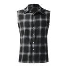 Sleeveless Shirt - Casual - Plaid - Button-Up Shirt - Men's Clothing-Men's Top-Chaps Herrenmode-Chaps of London