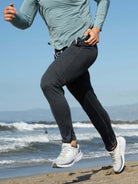 Slim Fit Joggers - Skinny - Sweatpants - Stretch Pants - Men's Activewear -Men's Clothing > Men's Activewear > Men's Active Bottoms > Men's Active Pants-Chaps of London-Charcoal Heather-S-Chaps of London
