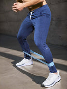 Slim Fit Joggers - Skinny - Sweatpants - Stretch Pants - Men's Activewear -Men's Clothing > Men's Activewear > Men's Active Bottoms > Men's Active Pants-Chaps of London-Indigo Heather-S-Chaps of London
