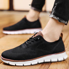 Slip-On Sneakers - Comfortable - Seamless - Mesh Sneakers - Men's Shoes-Comfortable Shoes-Chaps of London-Black-37-Chaps of London