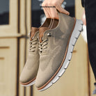 Slip-On Sneakers - Comfortable - Seamless - Mesh Sneakers - Men's Shoes-Comfortable Shoes-Chaps of London-Brown-37-Chaps of London